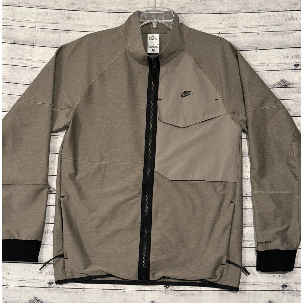 Nike Mens Sportswear Tech Pack Jacket Full Zip Moon Fossil Sz S DD6594-087